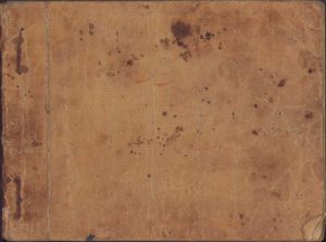 Carnet cu versurile unor melodii românești foarte gustate în epocă, cu desene de mână, anii 1930