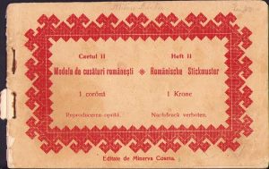 Modele de cusături românești editate de Minerva Cosma, caetul II, fără an, antebelic, Litografia Robert Beyer, Timișoara.