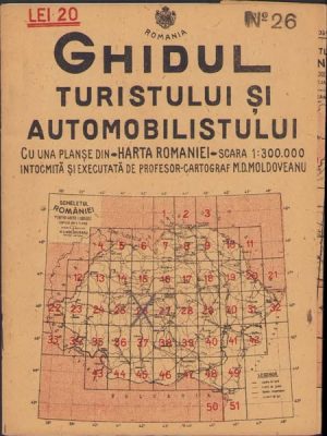 Sibiu, Blaj, Sighișoara, harta nr 26, 1936, Ghidul turistului și automobilistului