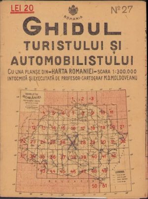 Brașov, Făgăraș, Odorhei, Sfântu Gheorghe, Miercurea Ciucului, harta nr 27, 1936, Ghidul turistului și automobilistului
