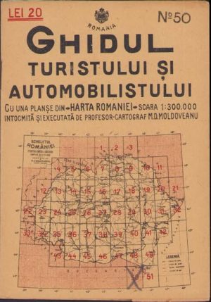 Opancea, harta nr 50, 1936, Ghidul turistului și automobilistului