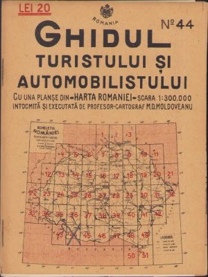 Craiova, harta nr 44, 1936, Ghidul turistului și automobilistului