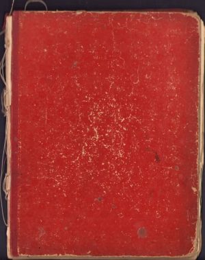 Caiet cu poezii în limba franceză caligrafiate manu propria de Maria Ananescu (n. 1866 - d. 1944; măritată inginer D Saegiu), 1882/1883, una dintre cele trei fiice ale revoluționarului pașoptist muntean Dimitrie Ananescu