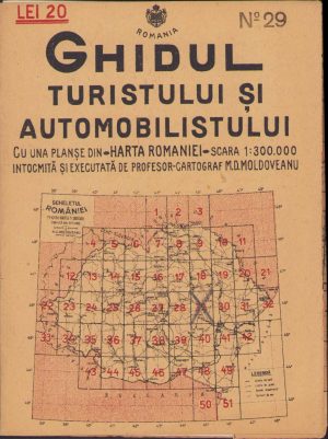 Focșani, Tecuci, Bârlad, harta nr 29, 1936, Ghidul turistului și automobilistului