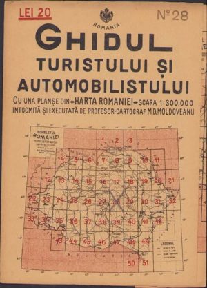 Târgul Ocna, Târgul Săcuesc, harta nr 28, 1936, Ghidul turistului și automobilistului