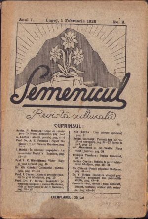 Semenicul, 2/1928, anul I, Lugoj