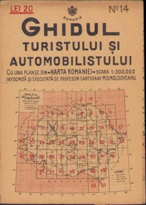 Cluj, Turda, Zalău, harta nr 14, 1936, Ghidul turistului și automobilistului