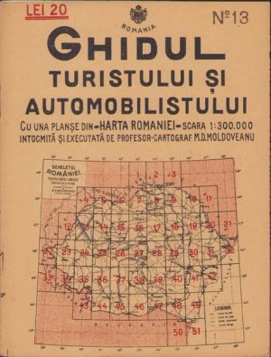 Oradea, harta nr 13, 1936, Ghidul turistului și automobilistului