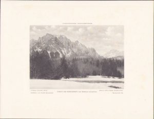 Litografie Bucegi