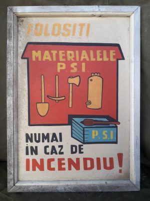 Tablă vopsită protecția muncii, România comunistă