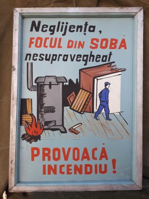 Tablă vopsită protecția muncii, România comunistă