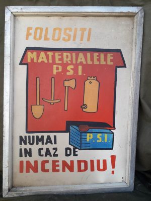 Tablă vopsită protecția muncii, România comunistă