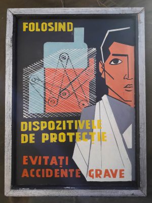 Tablă vopsită protecția muncii, România comunistă