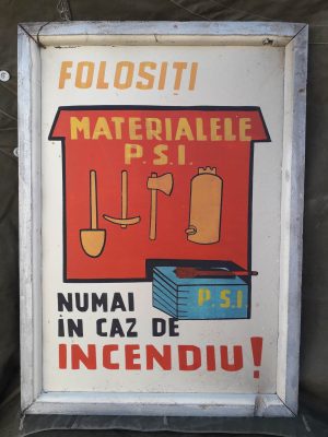 Tablă vopsită protecția muncii, România comunistă