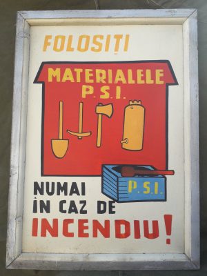 Tablă vopsită protecția muncii, România comunistă