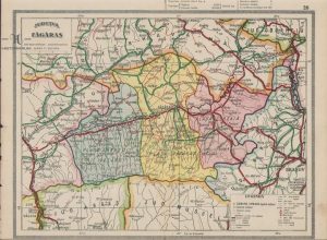 Harta județului Făgăraș interbelic, 1931, după noua împărțire administrativă, Institutul Cartografic Unirea Brașov