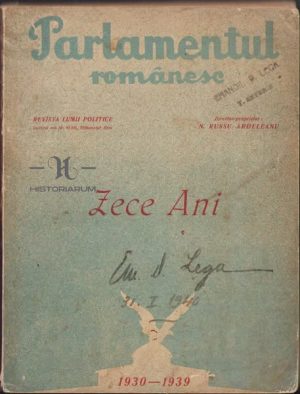 Parlamentul românesc, Zece ani 1930-1939, 1939, București