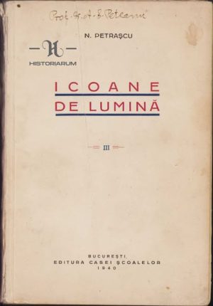 Icoane de lumină de N Petrașcu, 1940, volumul III