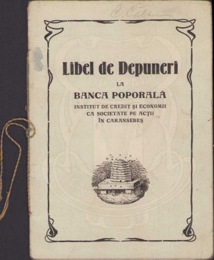 Libel de depuneri la Banca Poporală Caransebeș al însuși directorului băncii, Constantin Călțun