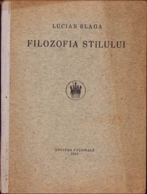 Filozofia stilului de Lucian Blaga, 1924