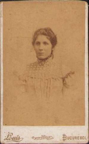 Portret de femeie, studio Louis, Bucuresci