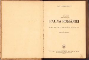 Fauna României de I Simionescu, 1946