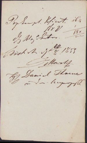 Rețetă magistrală prescrisă de doctorul A Marky, Bistrița, 1853