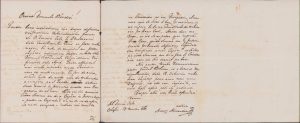 Scrisoare olografă a mitropolitului român greco-catolic al Blajului, Alexandru Sterca-Șuluțiu, 1863, Blaj, către inspectorul școlar Iuliu Bardoși