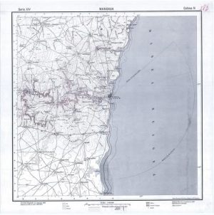 Harta Mangalia, anul 1906, după ridicările din anul 1880 și 1884, Serviciul Geografic al Armatei