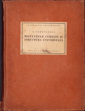Distanțele cerești și structura Universului de G Demetrescu, 1924