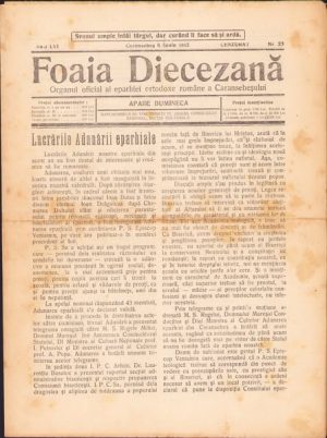 Foaia Diecezană, 23/1943, Caransebeș