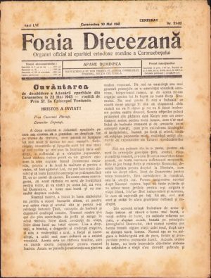 Foaia Diecezană, 21-22/1943, Caransebeș