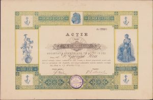 Acție dela Mercur, Societate comercială pe acții în Dej, 1899