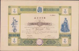 Acție dela Mercur, Societate comercială pe acții în Dej, 1899