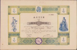 Acție dela Mercur, Societate comercială pe acții în Dej, 1899