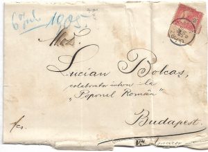 Plic și scrisoare, manu propria, datată 22 iunie/5 iulie 1905, dată la Cherechiu, județul Bihor, de Alexandru Munteanu al lui Vasile către Lucian Bolcaș în contextul intensificării luptei naționale a românilor din Transilvania sub conducerea Partidului Național Român