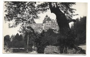Castelul Bran, carte poștală, cu ștampilă cenzură