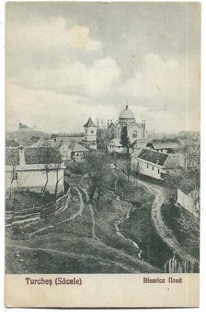 Turcheș (Săcele), biserica nouă, carte poștală