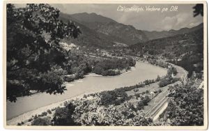 Călimănești, vedere pe Olt, carte poștală