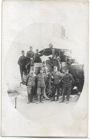Tractor de artilerie austro-ungar M12 Austro-Daimler pentru artileria de la asediu, de la o baterie de mortiere Skoda calibru 305 mm