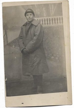 Militar român cu cască Adrian, 1919, Poiana Mare, județul Dolj