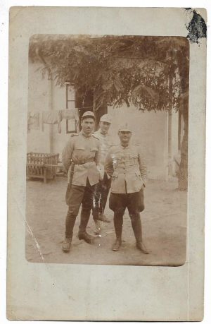 Gradați români din Regimentul 6 Mihai Viteazul, 1925, cazarma Malmaison
