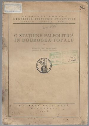 O stațiune paleolitică în Dobrogea-Topalu de Nicolai Nic Moroșan, 1928