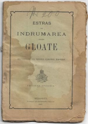 Estras din îndrumarea pentru gloate referitore la tierile corónei magiare, Edițiune oficiósă, 1887, Budapesta