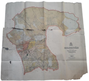 Harta hotarelor orașului liber regesc Cluj, 1913