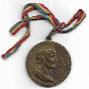 Medalia de bronz, premiul II pentru silință la învățătură și bună purtare și brevetul său, 1928