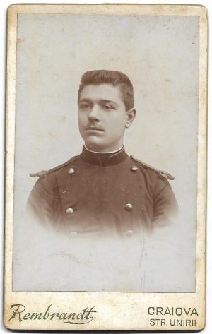 Elev militar român, 1898, studio Rembrandt, Craiova