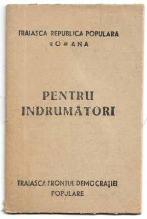 Frontul Democrației Populare, 1948, broșură pentru îndrumători