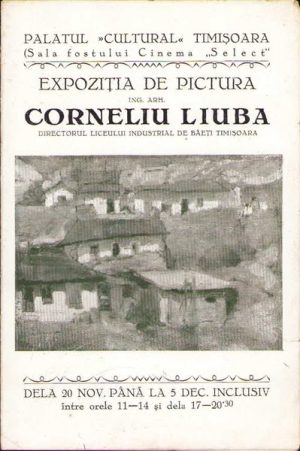 Expoziția de pictură Corneliu Liuba, 1937, Timișoara