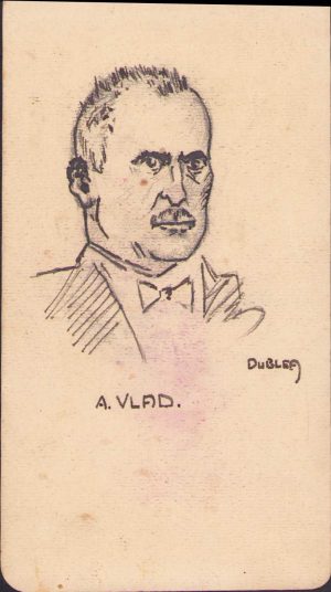 Portret original al dr Aurel Vlad de Eugen Dublea